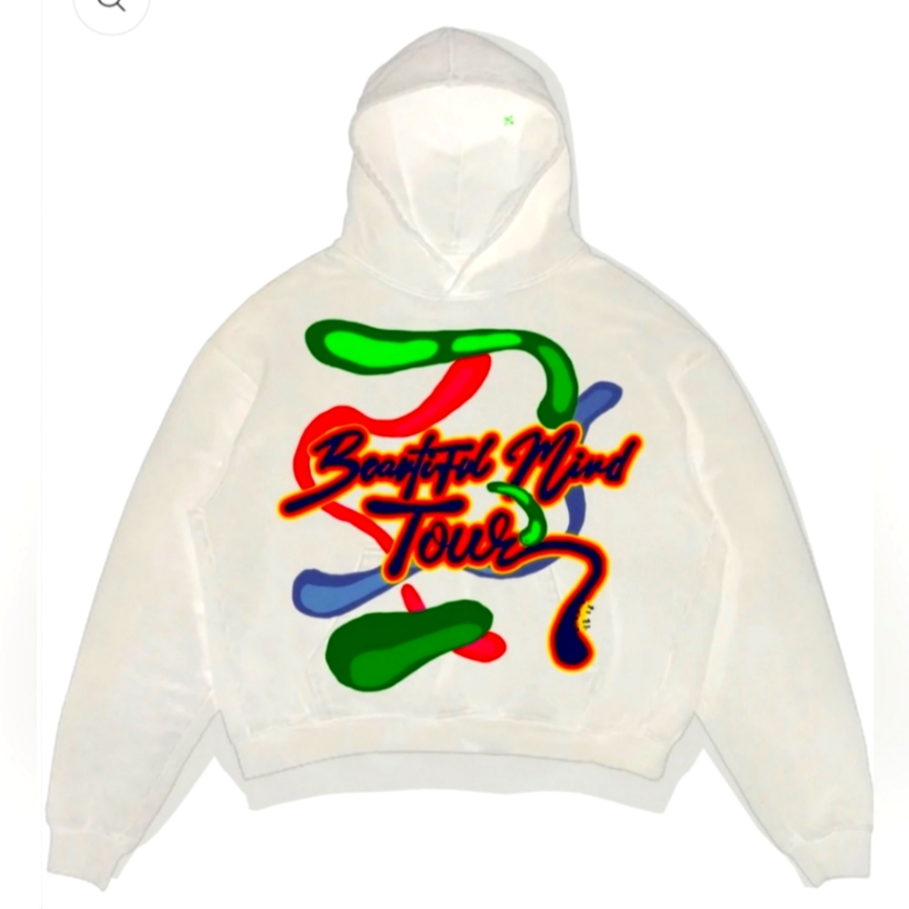 NWOT Men's Rod Wave Beautiful Mind Tour Graphic Hoodie